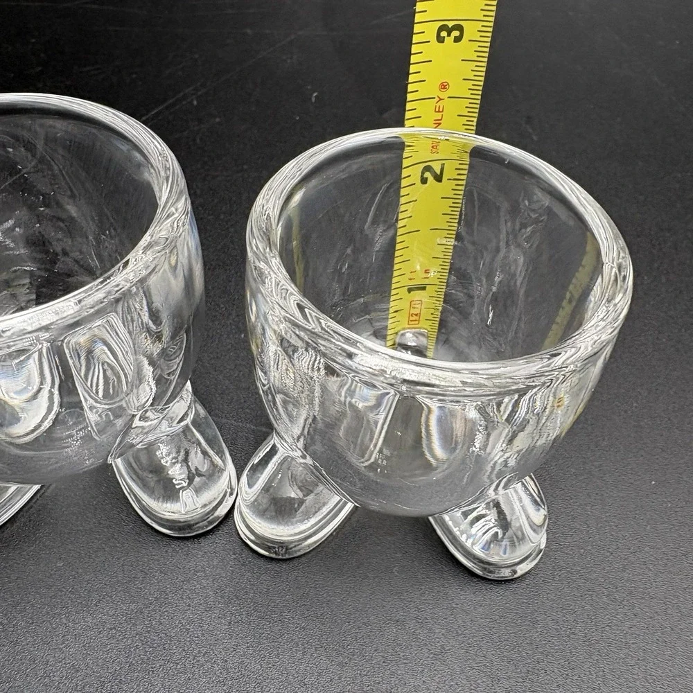 Vintage‎ Arc France Footed Egg Cup - Set Of 2 Whimsical Fun Retro